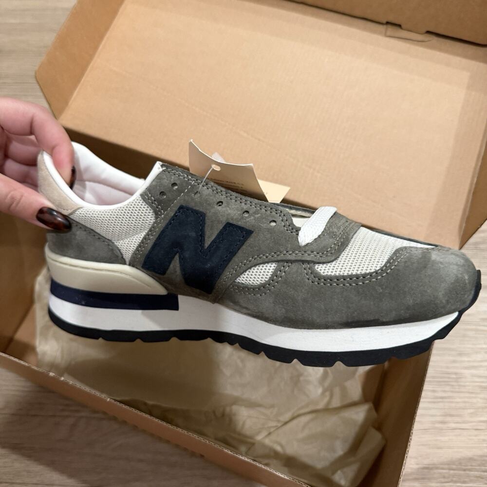 New Balance 991 MiUK JJJJound Grey Olive Size W991JJA Women's Size 7 - Picture 7 of 8